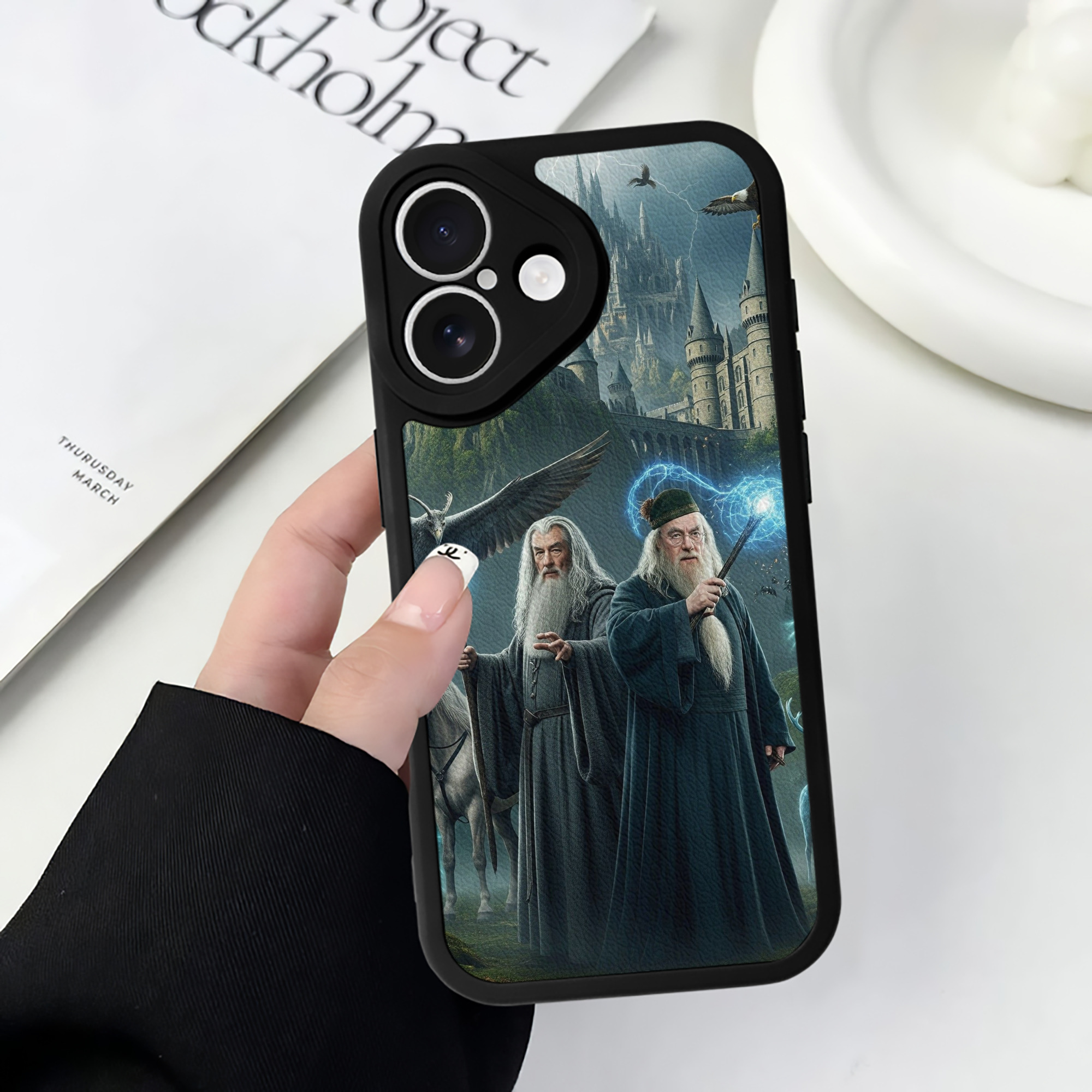 （画像用） Harry Potter ハリー・ポッターシリーズ 【iPhone 16シリーズ対応】シリコンスマホケース（レザー調） 材質：シリコン